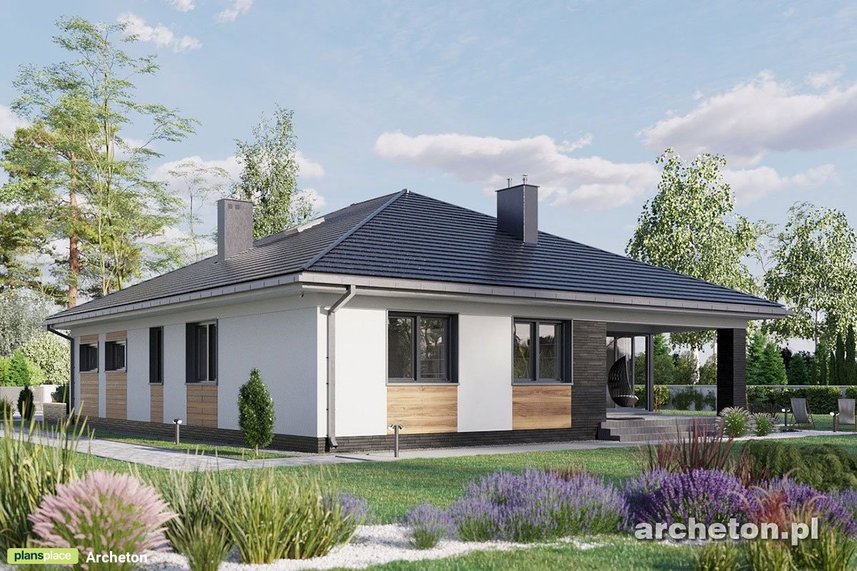 Single Story House Plan with 3 Bedrooms and 1-Car Garage