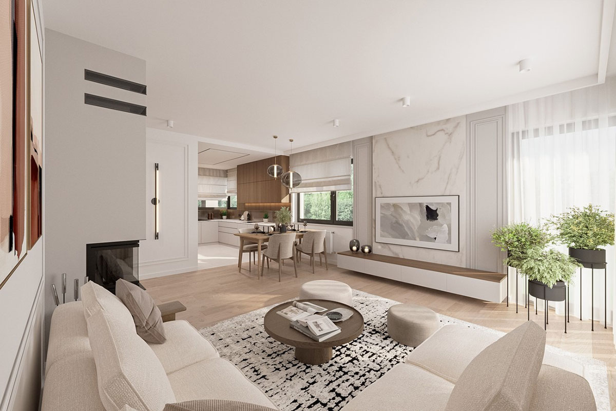 House Plan with 1-Car Front Entry Garage and 3 Bedrooms