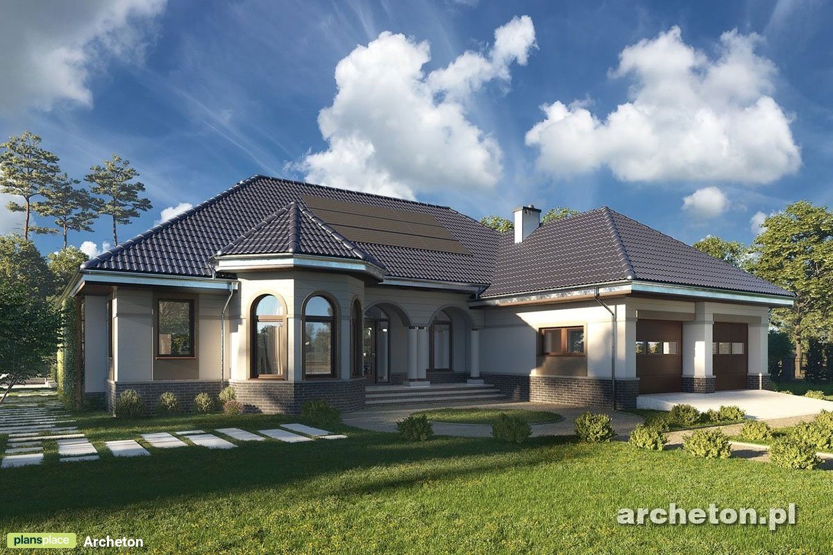 3-Bedroom, 1600 Sq Ft European House Plan with 2-Car Garage