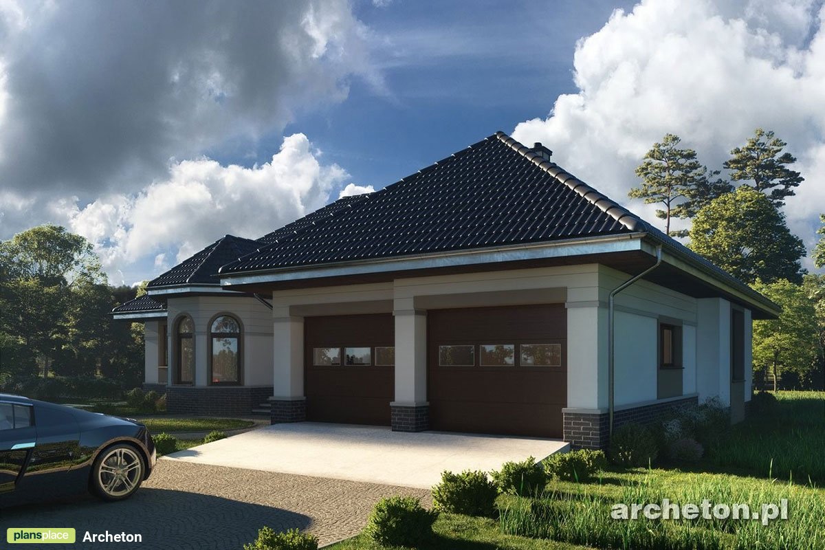 3-Bedroom, 1600 Sq Ft European House Plan with 2-Car Garage