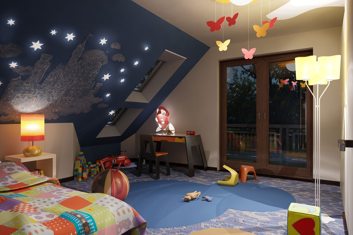 Mājas projekts ar mansardu 230 m²: 5 Guļamistabas, 3 Vannasistabas, Garāža