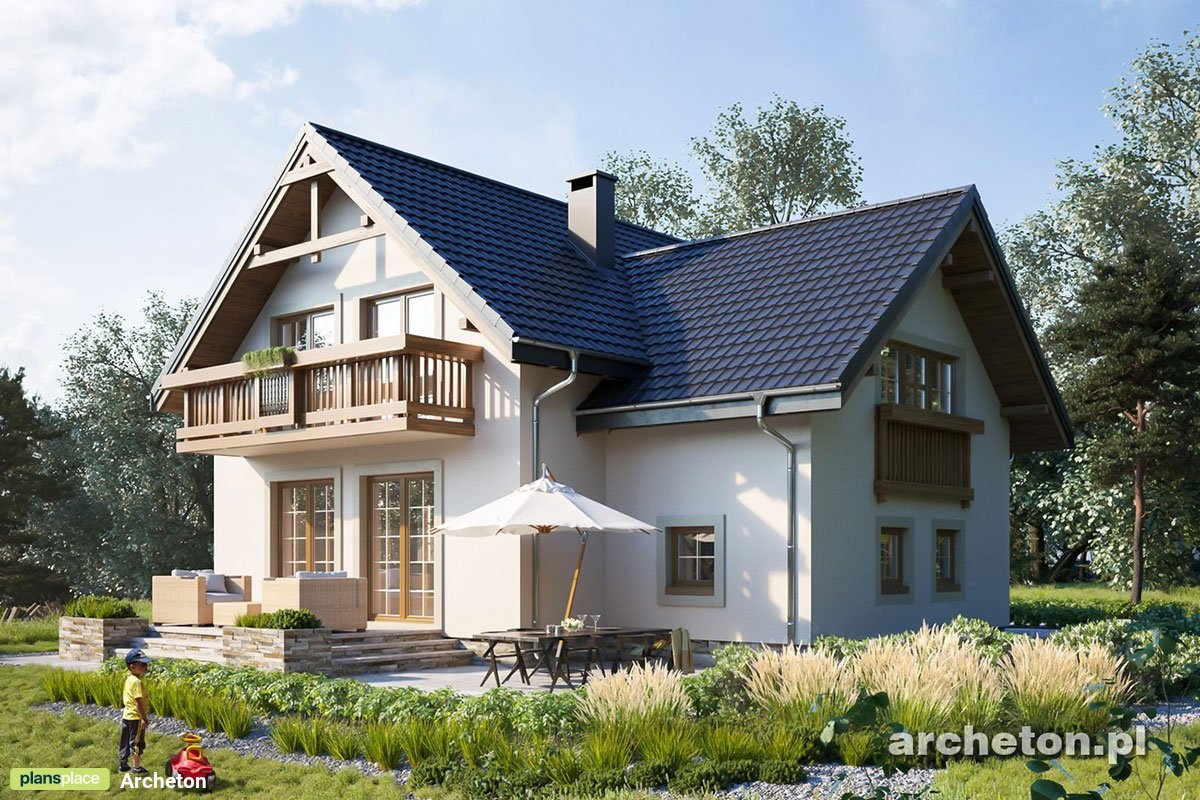 Mājas projekts ar mansardu + pagrabu 201 m²: 4 Guļamistabas, 2 Vannasistabas, Garāža