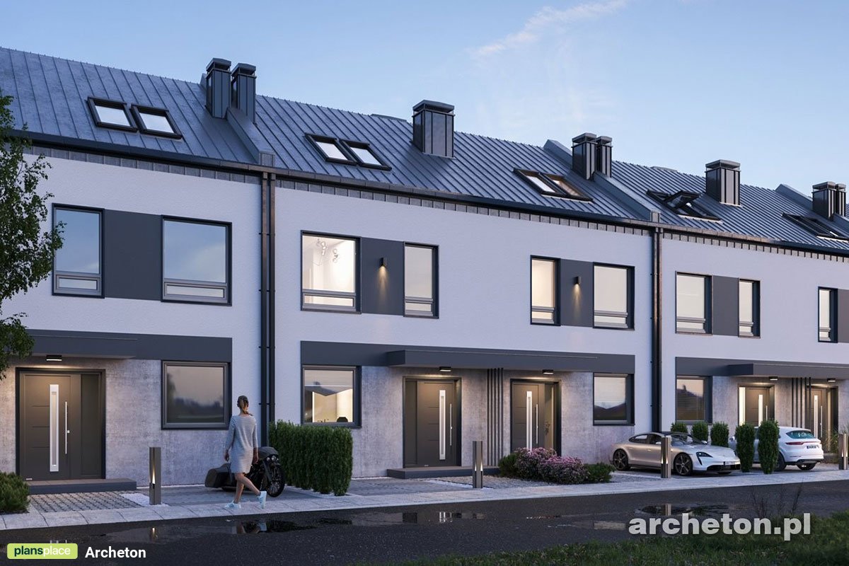 Divstāvu mājas projekts 128 m²: 3 Guļamistabas, 2 Vannasistabas, Atvērta virtuve, bez Garāžas
