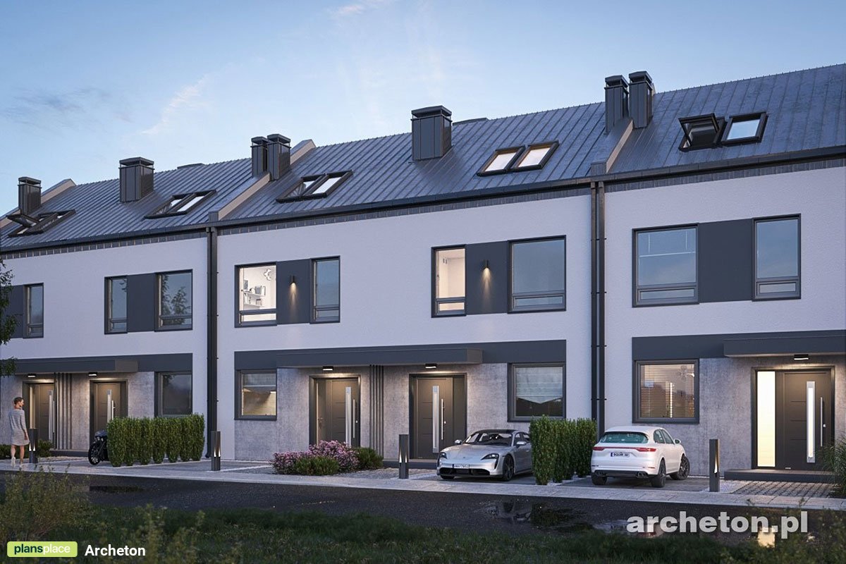 Divstāvu mājas projekts 128 m²: 3 Guļamistabas, 2 Vannasistabas, Atvērta virtuve, bez Garāžas