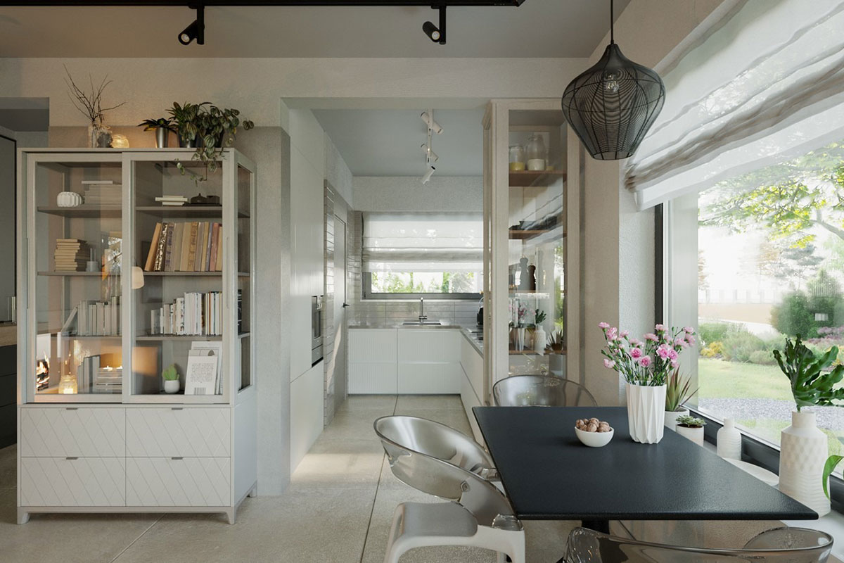 Home Plan with Open Floor Plan and 2-Car Front-Load Garage