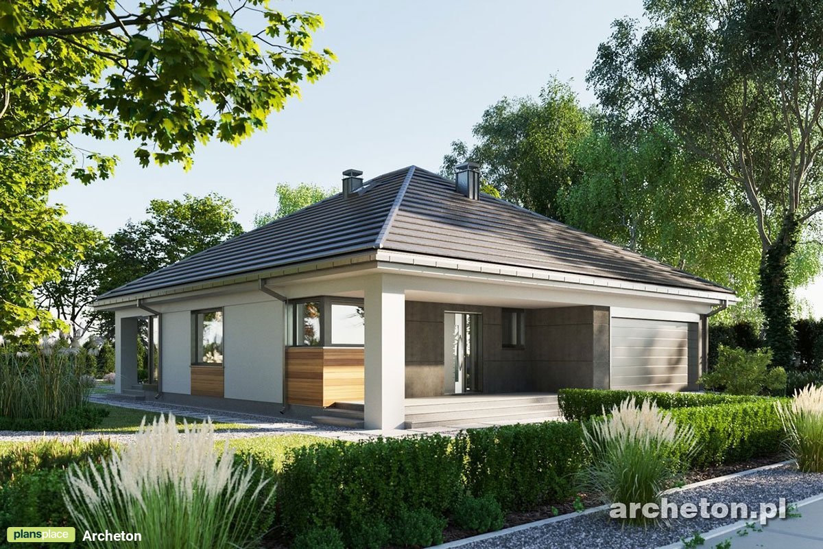 Home Plan with Open Floor Plan and 2-Car Front-Load Garage