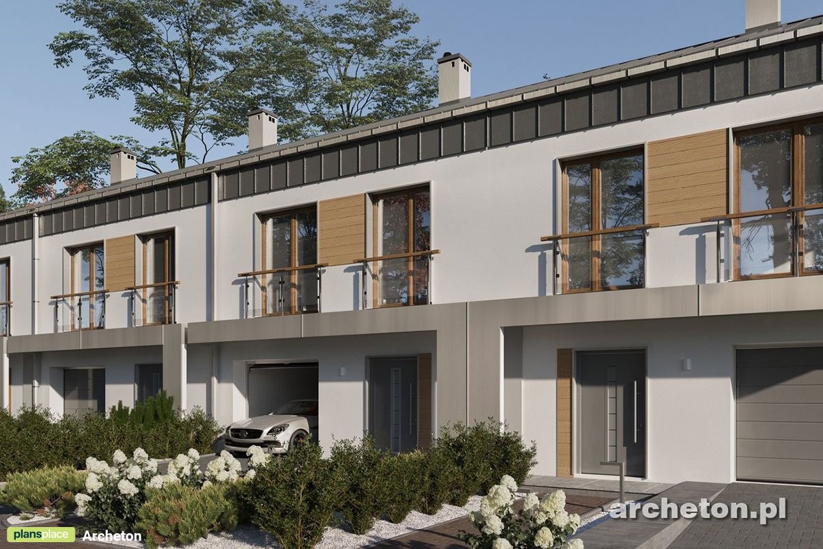 Divstāvu mājas projekts 156 m²: 4 Guļamistabas, 2 Vannasistabas, Atvērta virtuve, Garāža