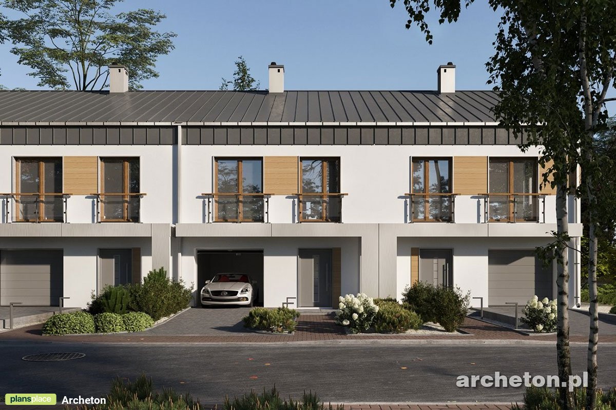4-Bedroom Townhouse Plan with Bonus Level and 1-Car Garage
