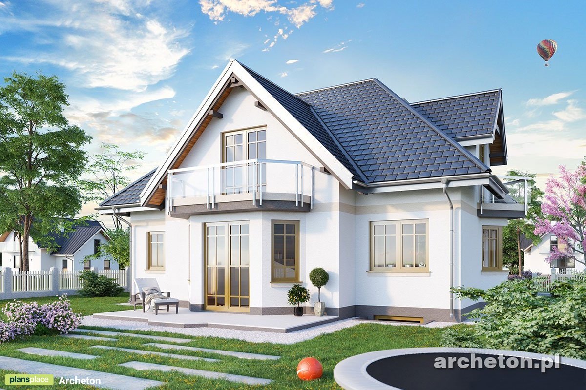 Mājas projekts ar mansardu + pagrabu 215 m²: 3 Guļamistabas, Darba istaba, 3 Vannasistabas, Atvērta virtuve, bez Garāžas