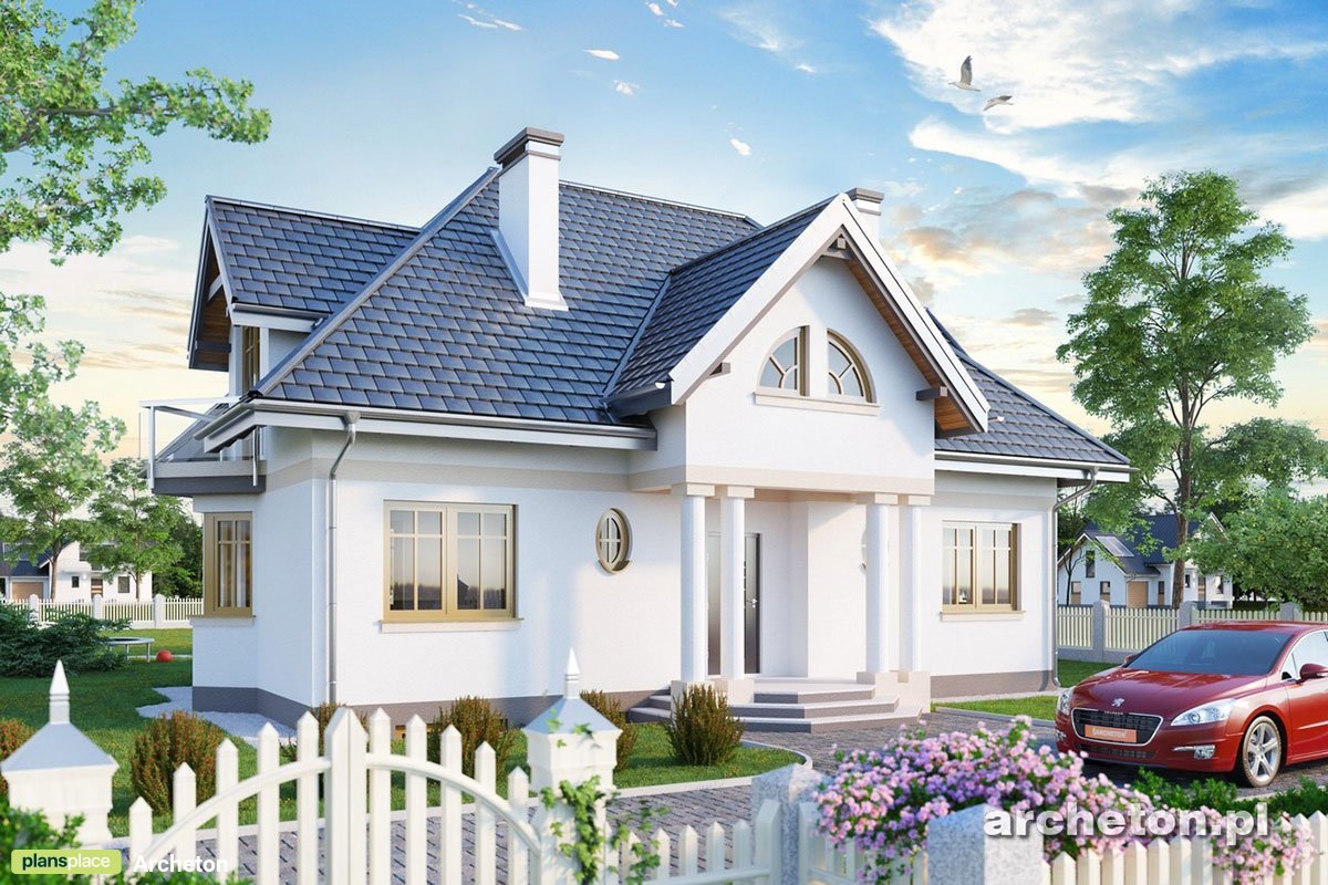 House Plan with Sitting Area, Large Kitchen and Basement