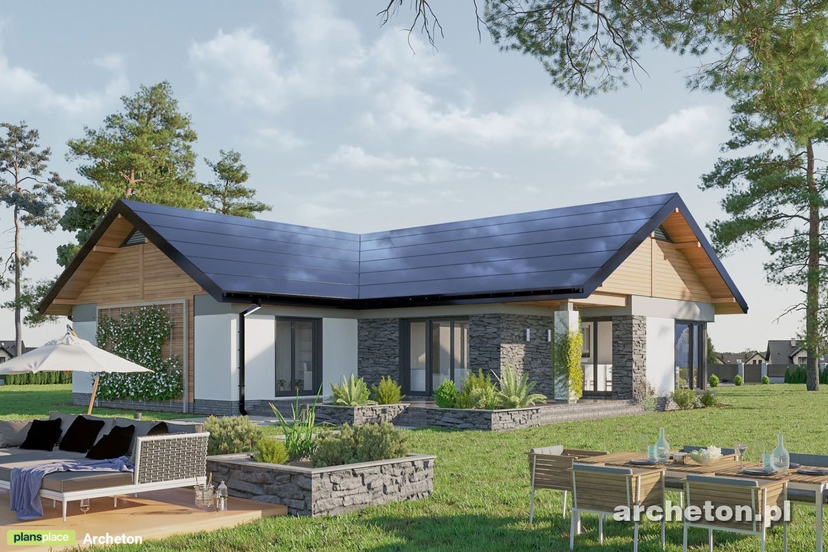 Vienstāva mājas projekts 177 m²: 3 Guļamistabas, 2 Vannasistabas, Atvērta virtuve, Garāža