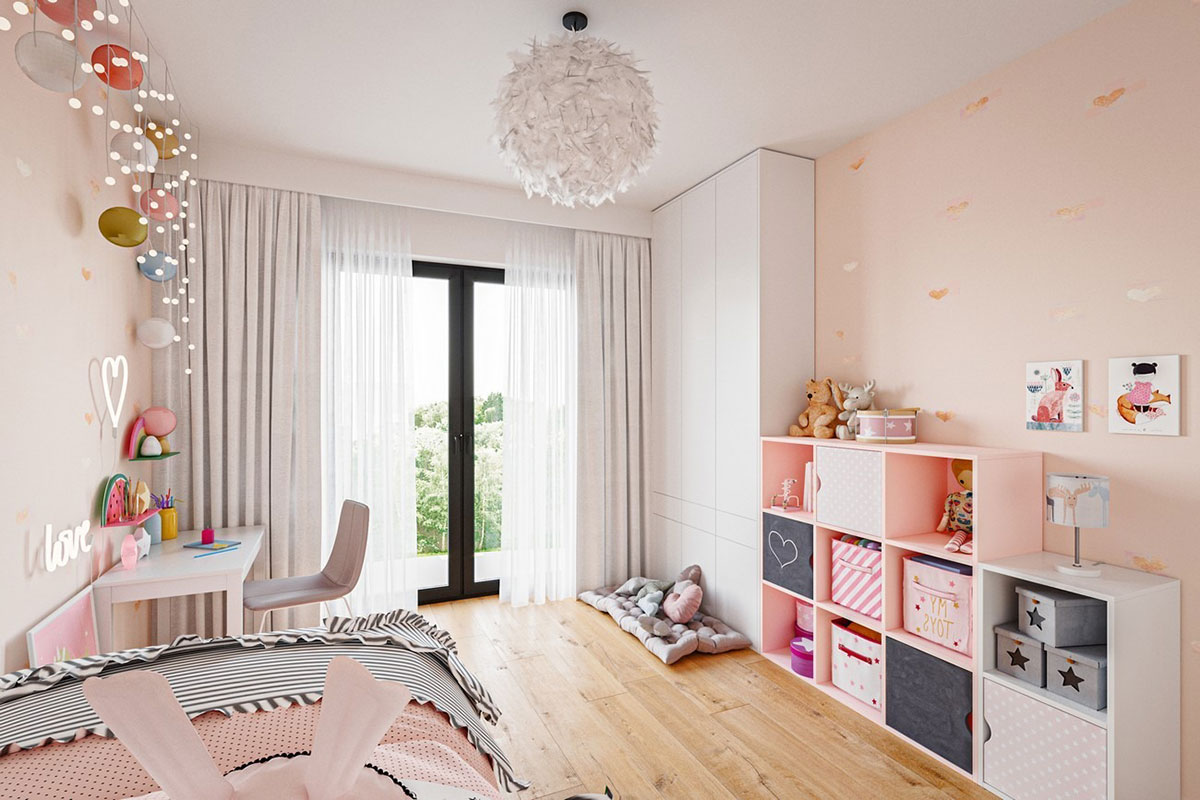 Divstāvu mājas projekts 162 m²: 3 Guļamistabas, Darba istaba, 3 Vannasistabas, Atvērta virtuve, Garāža