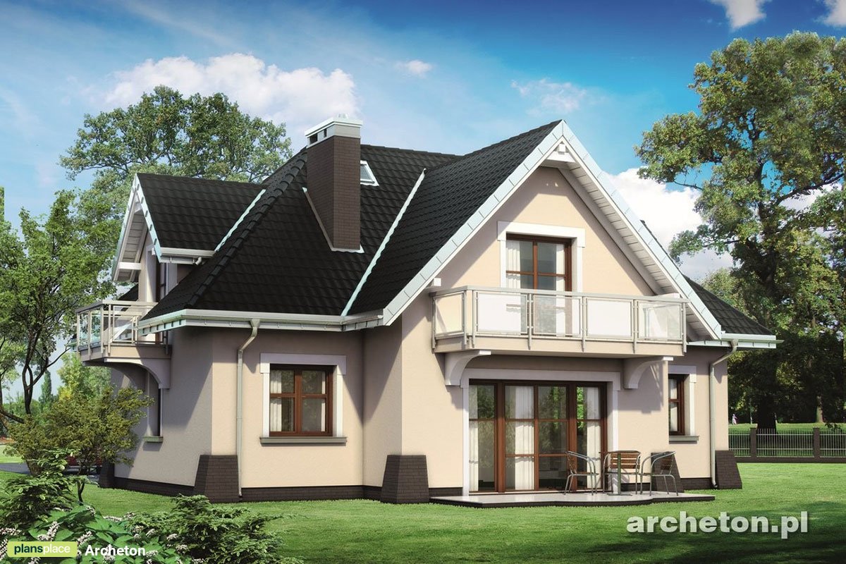 1800 Sq Ft House Plan with 1-Car Garage and Gambrel Roof