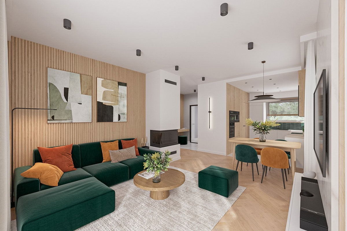 One-Story House Plan with Rear & Front Covered Porches