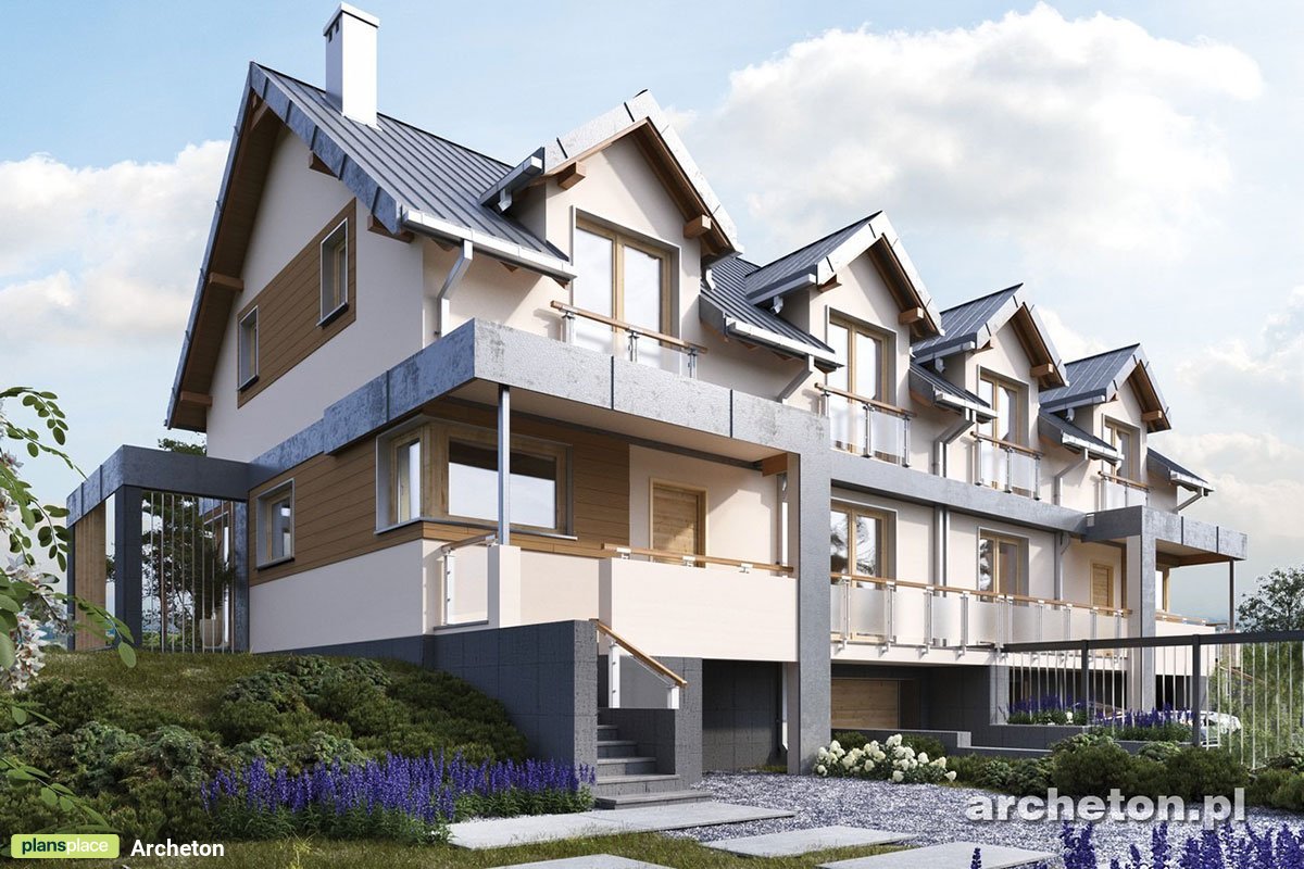 Mājas projekts ar mansardu + pagrabu 210 m²: 5 Guļamistabas, 2 Vannasistabas, Atvērta virtuve, Garāža