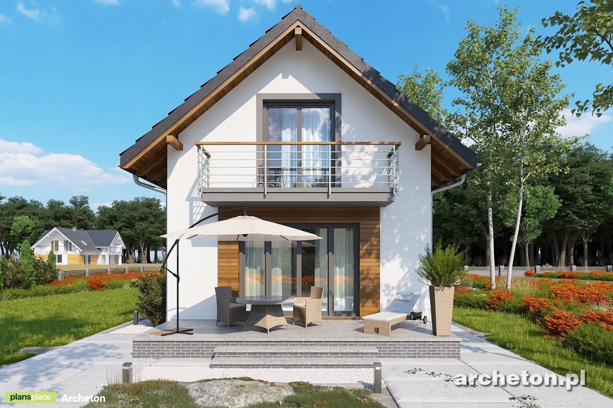 Mājas projekts ar mansardu 129 m²: 4 Guļamistabas, 2 Vannasistabas, bez Garāžas