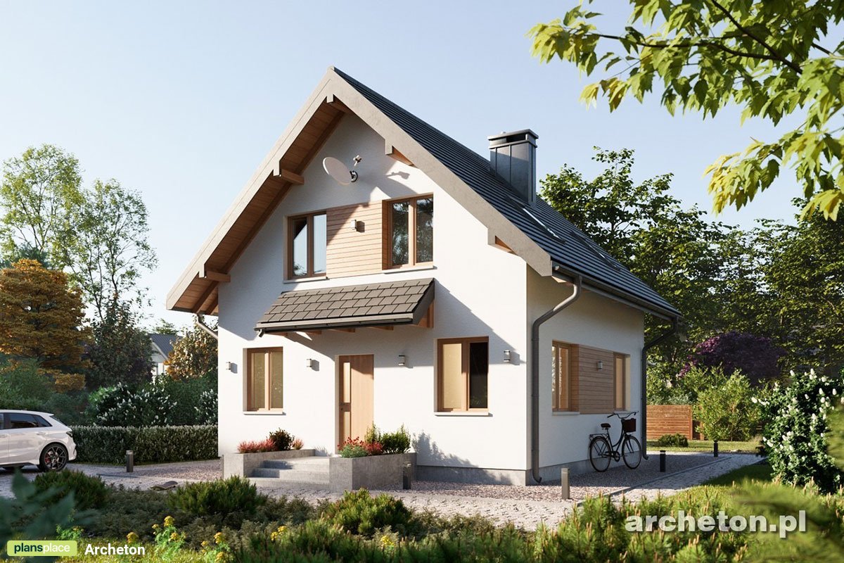 Simple House Plan with 3 Bedrooms and Gable Roof