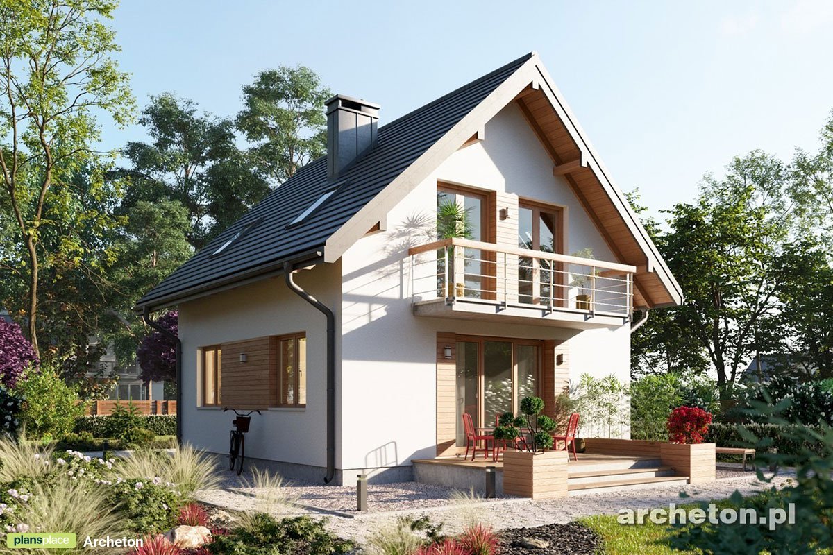 Simple House Plan with 3 Bedrooms and Gable Roof