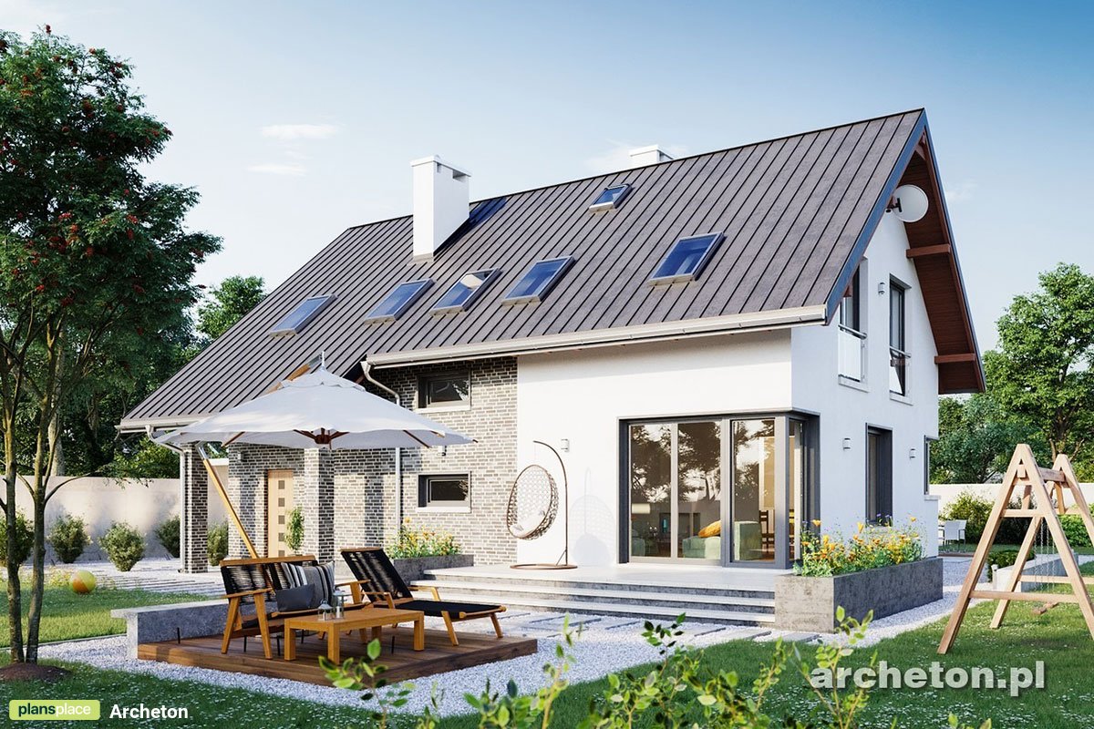 1600 Sq Ft House Plan with Back Porch and Closed Floor Plan