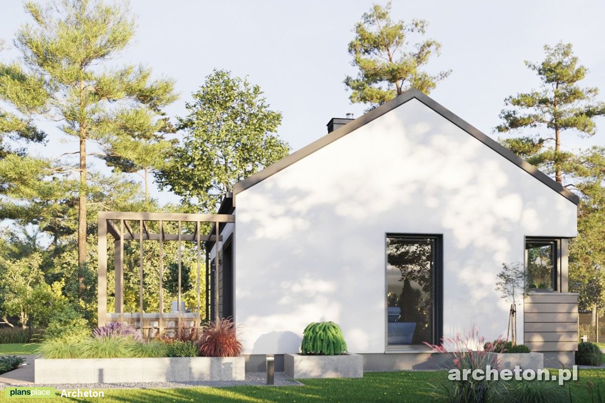 500 Sq Ft Small Single Level House Plan with 2 Bedrooms