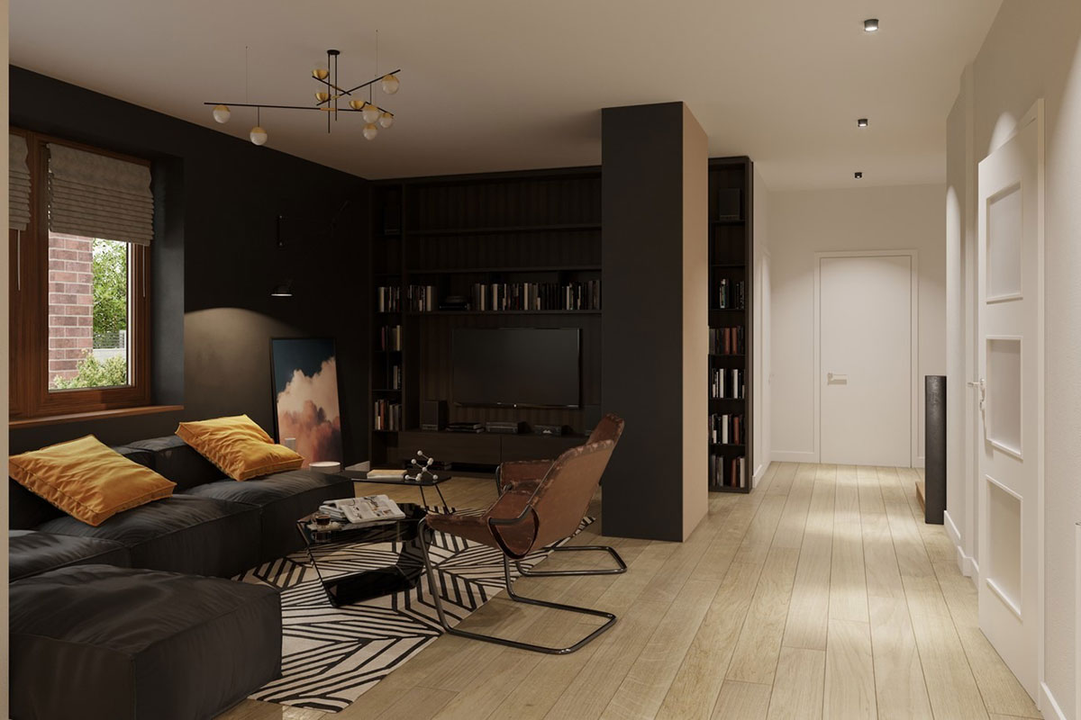 5-Bedroom, 2300 Sq Ft House Plan with Bonus Room above Garage