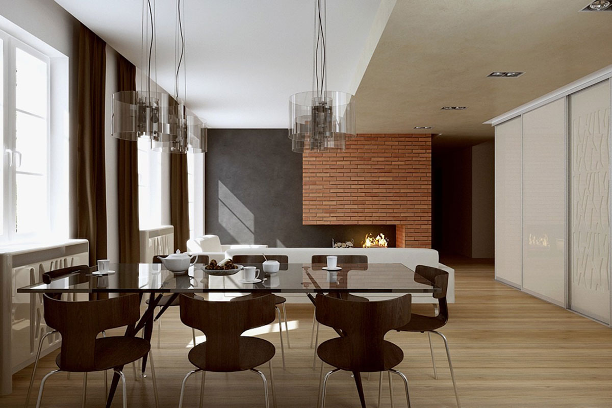 Vienstāva mājas projekts 126 m²: 3 Guļamistabas, Darba istaba, 2 Vannasistabas, bez Garāžas