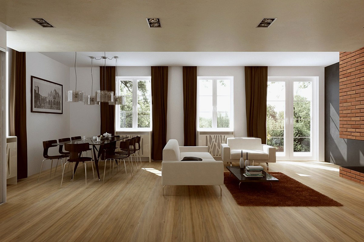 Vienstāva mājas projekts 126 m²: 3 Guļamistabas, Darba istaba, 2 Vannasistabas, bez Garāžas