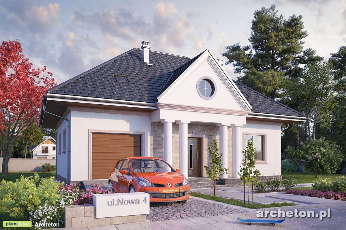 Mājas projekts ar mansardu 173 m²: 3 Guļamistabas, 2 Vannasistabas, Garāža