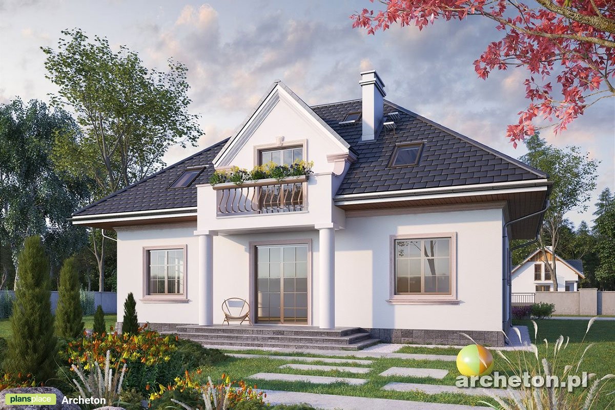Mājas projekts ar mansardu 173 m²: 3 Guļamistabas, 2 Vannasistabas, Garāža