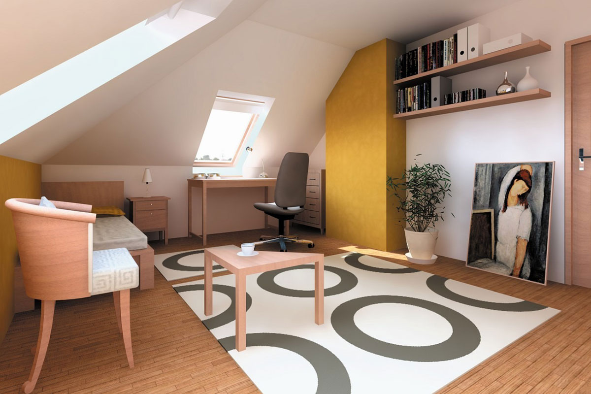 Mājas projekts ar mansardu 173 m²: 3 Guļamistabas, 2 Vannasistabas, Garāža