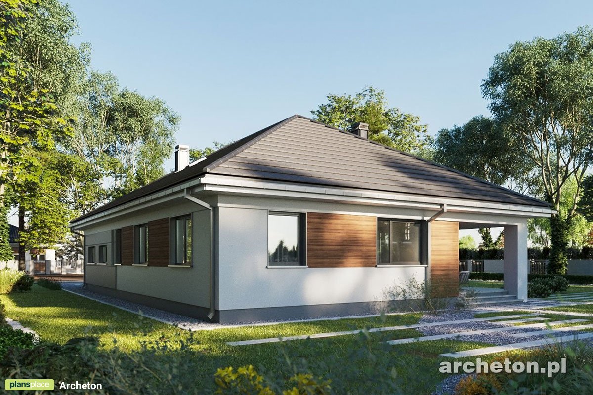 Vienstāva mājas projekts 151 m²: 3 Guļamistabas, 2 Vannasistabas, Atvērta virtuve, Garāža