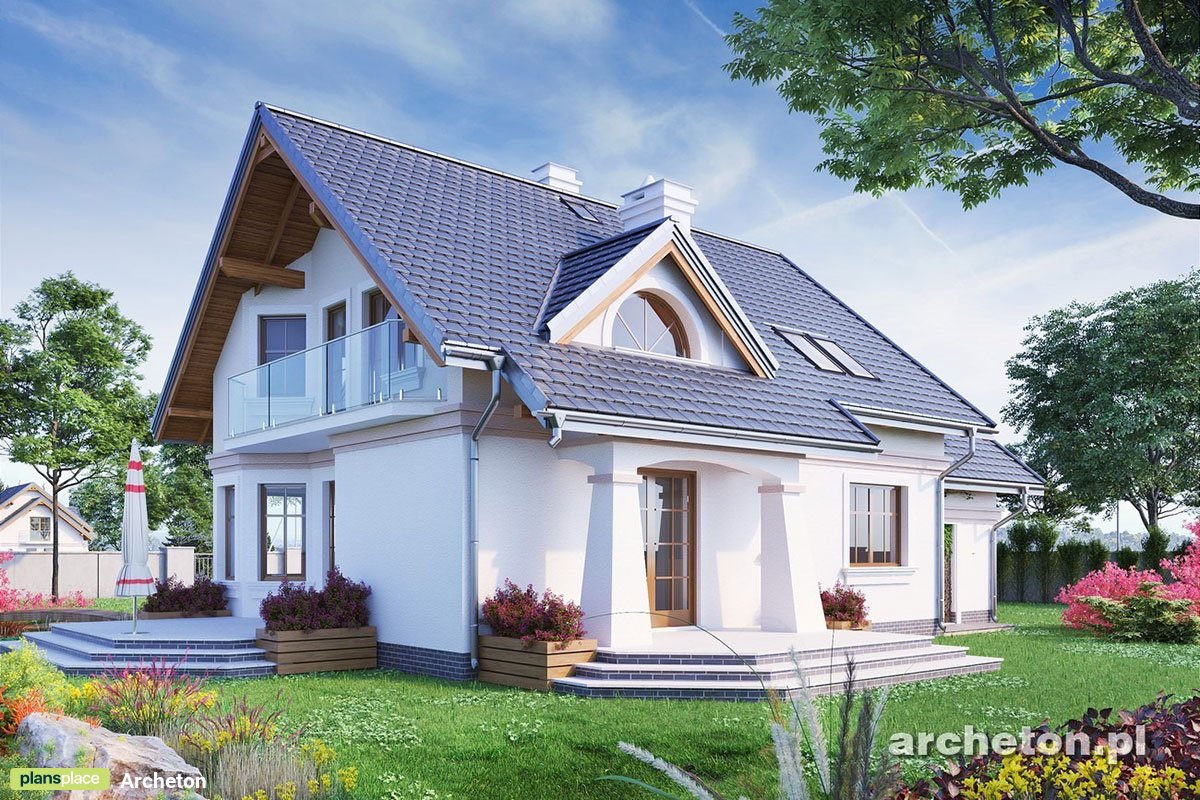 Home Plan with Exercise Room and Bay Window Breakfast Nook