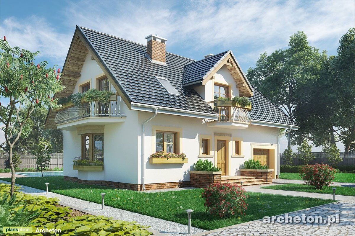 One Level House Plan with 1-Car Front Entry Garage and 5 Beds