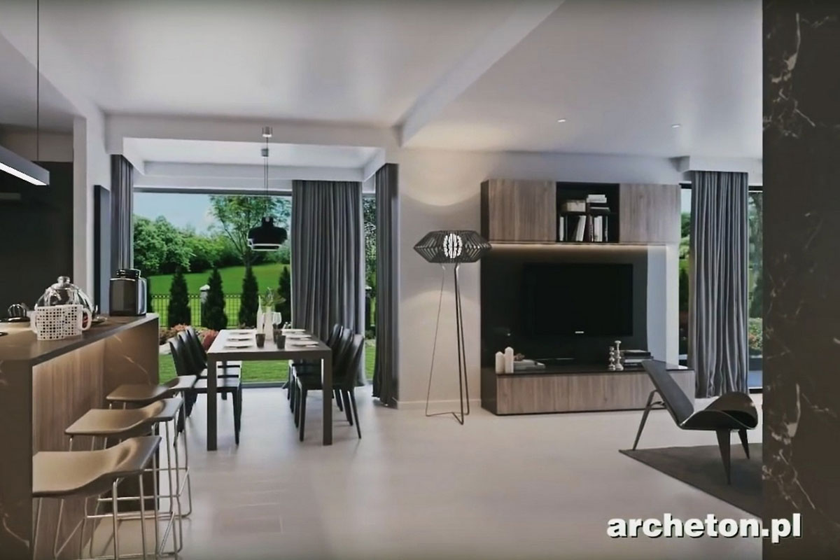 2300 Sq Ft Large House Plan with Bay Window and Rear Porch