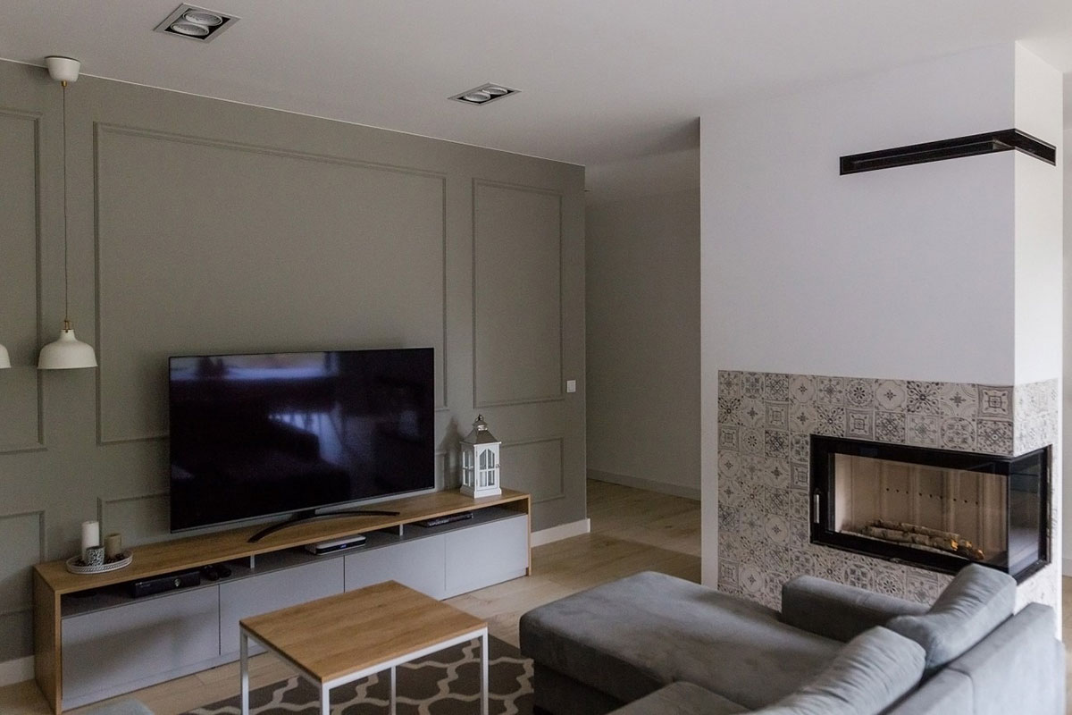 Home Plan with Fireplace in Family Room and Large Deck