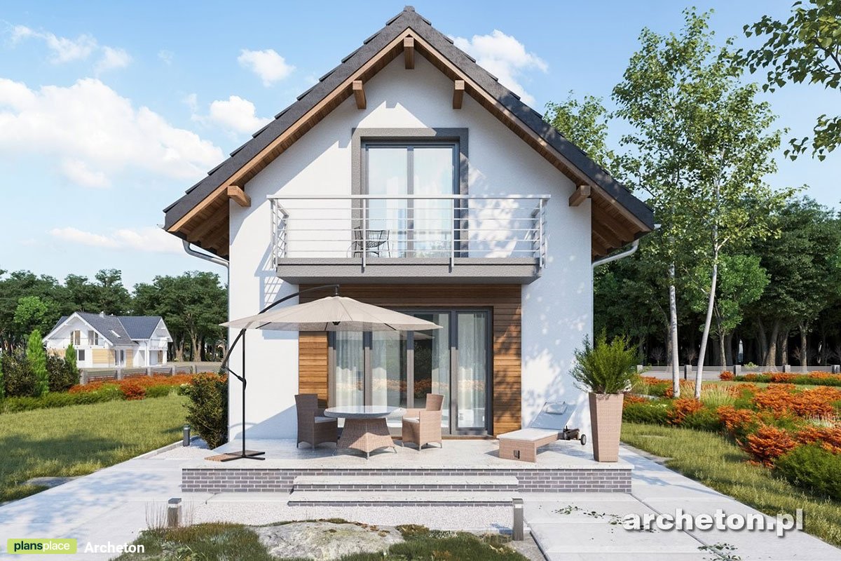 Mājas projekts ar mansardu 129 m²: 4 Guļamistabas, 2 Vannasistabas, bez Garāžas