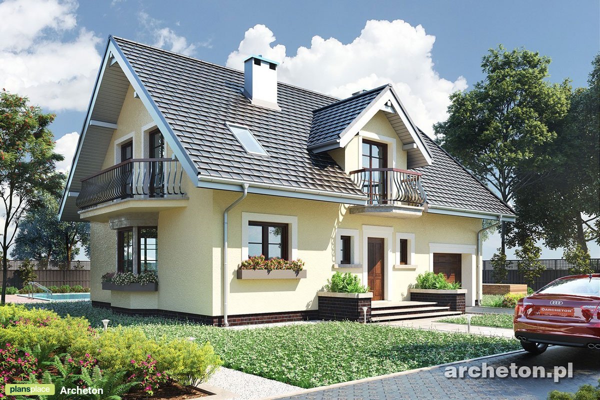 House Plan with Master Suite Upstairs with Private Balcony