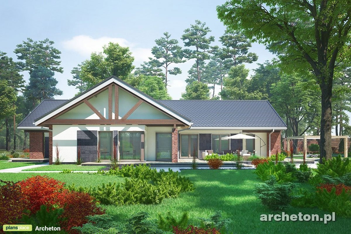 House Plan with Bedrooms Grouped Together and 2-Car Garage