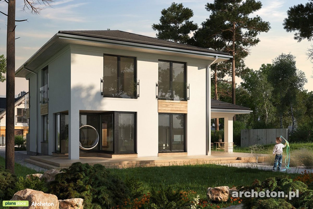 2-Story Home Plan with Fireplace in Large Family Room