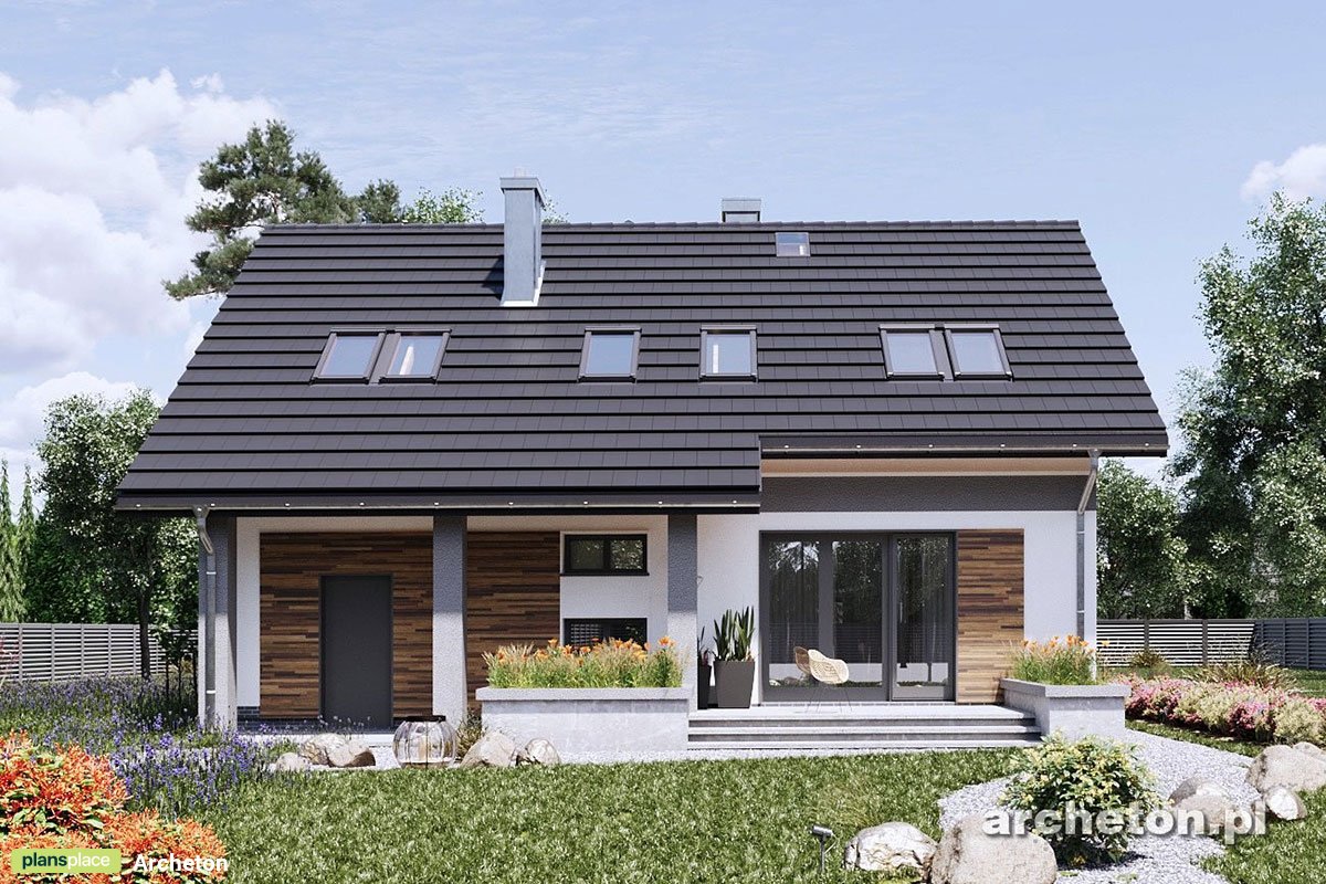 1500 Sq Ft 2-Story House Plan with Back Porch and Garage