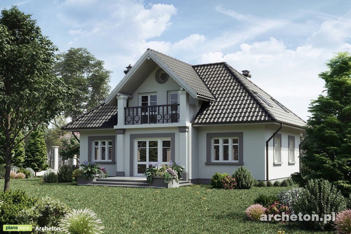 Mājas projekts ar mansardu 169 m²: 4 Guļamistabas, 2 Vannasistabas, Garāža