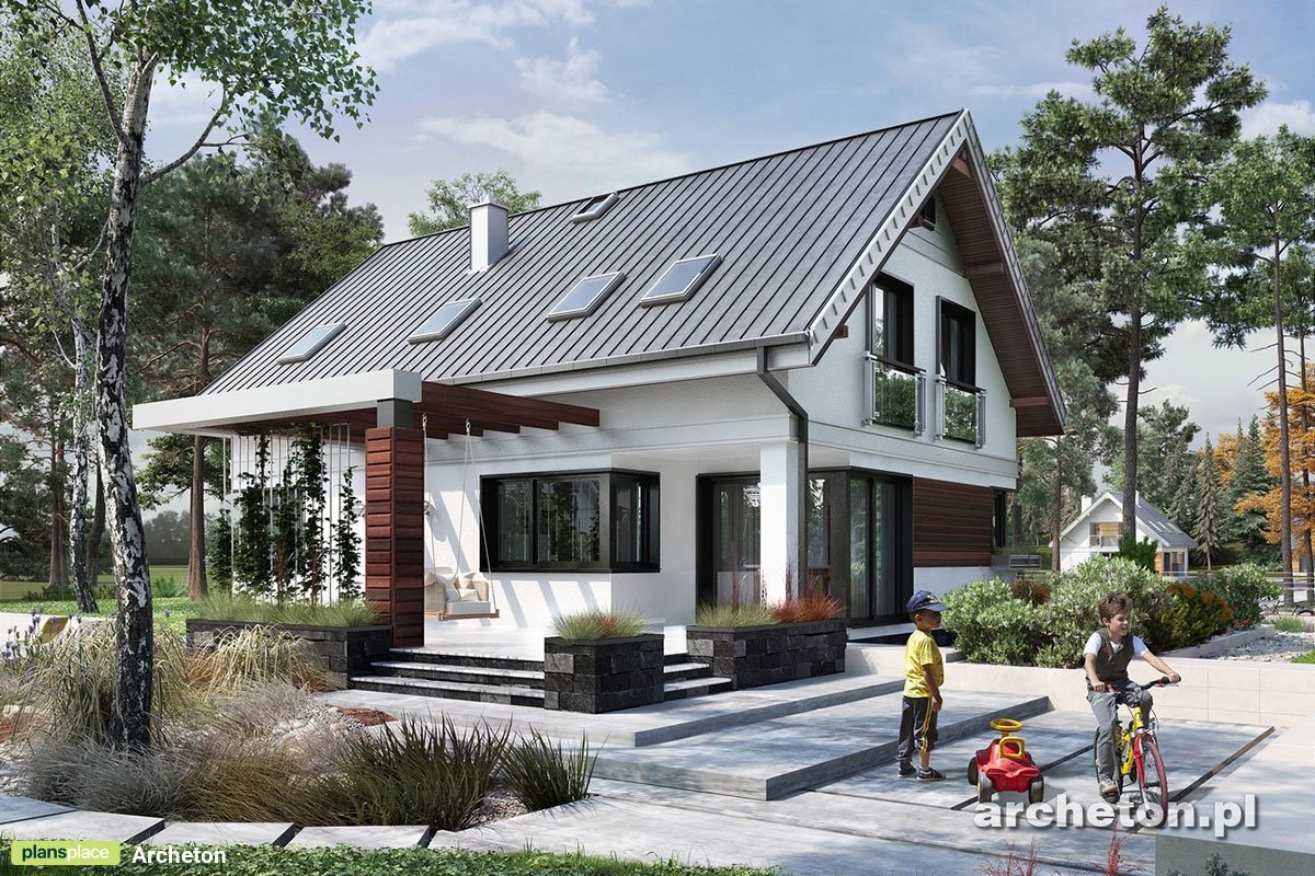 1800 Sq Ft House Plan with Skylight Windows and 5 Bedrooms