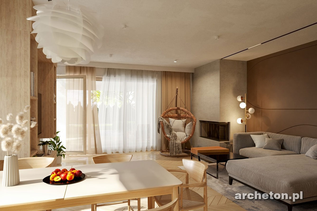 Vienstāva mājas projekts 177 m²: 4 Guļamistabas, 2 Vannasistabas, Atvērta virtuve, Garāža