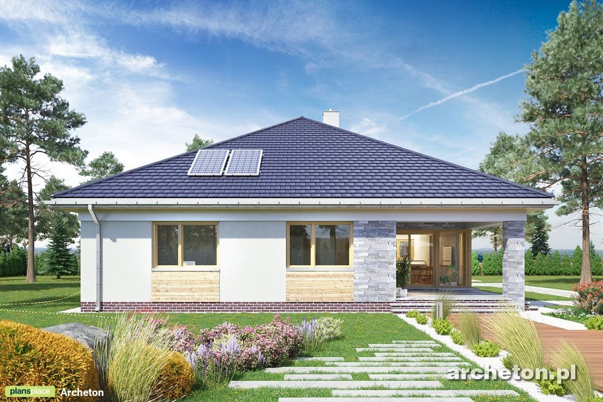 Vienstāva mājas projekts 177 m²: 4 Guļamistabas, 2 Vannasistabas, Atvērta virtuve, Garāža