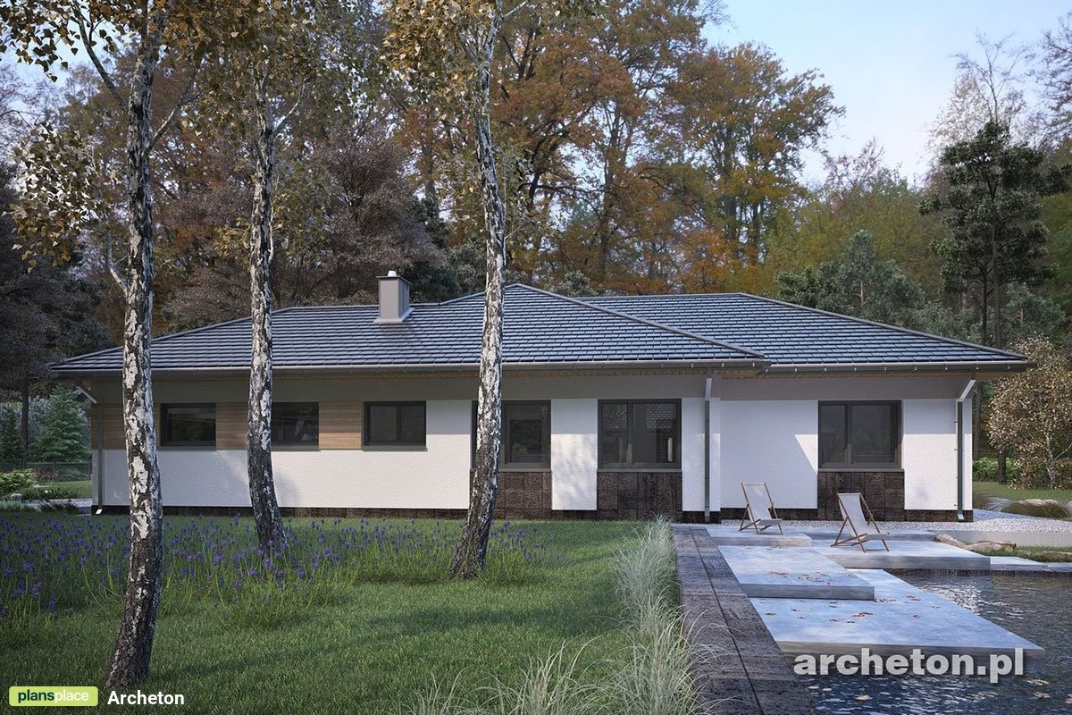 Vienstāva mājas projekts 194 m²: 4 Guļamistabas, 3 Vannasistabas, Atvērta virtuve, Garāža