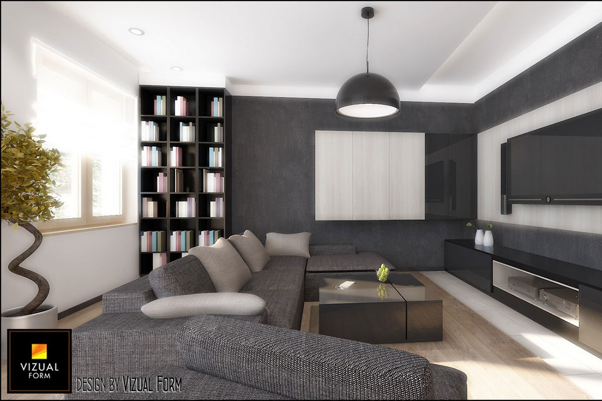 Two Story House Plan with Bedroom above Garage and 4 Balconies