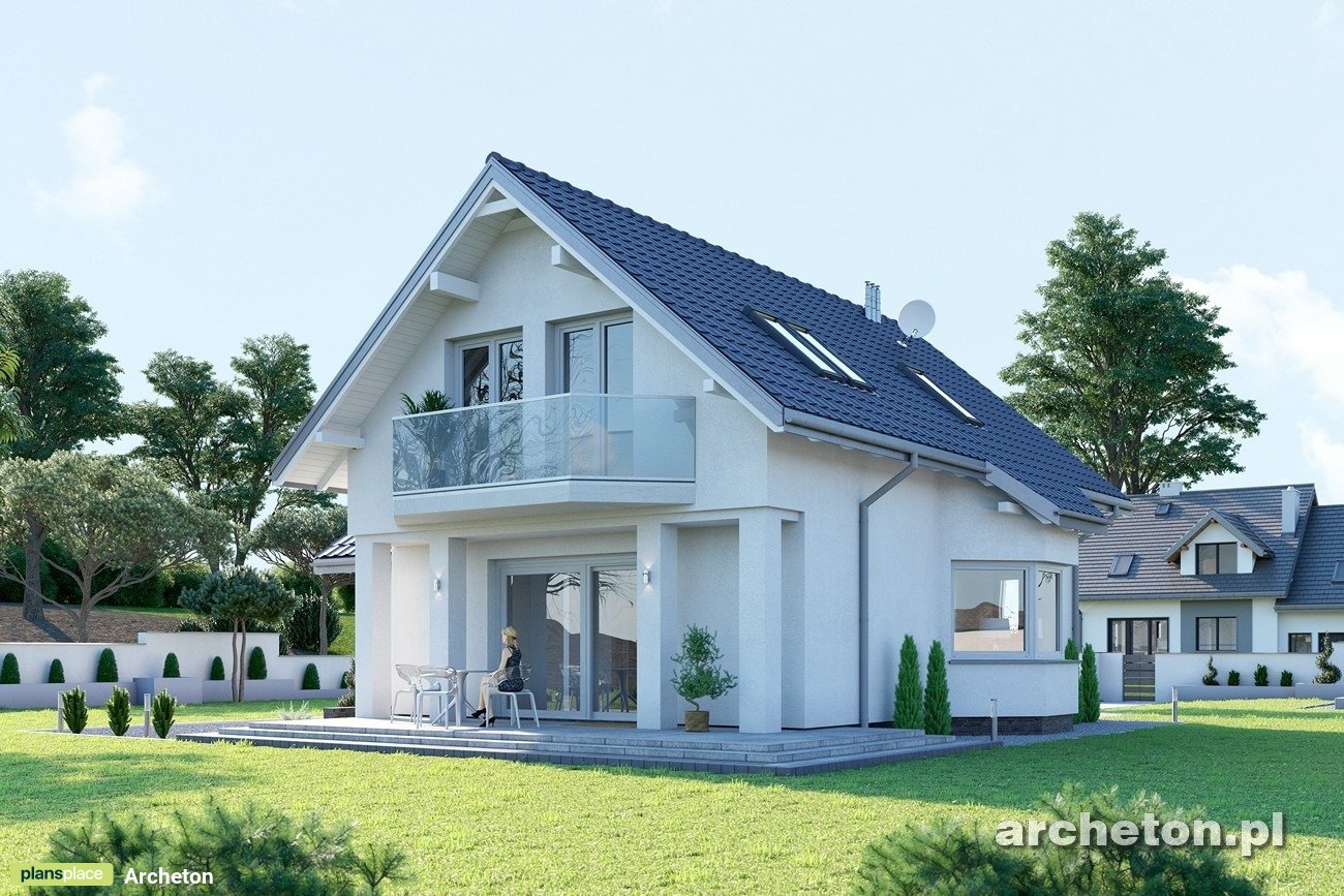 Mājas projekts ar mansardu 174 m²: 4 Guļamistabas, 2 Vannasistabas, Garāža