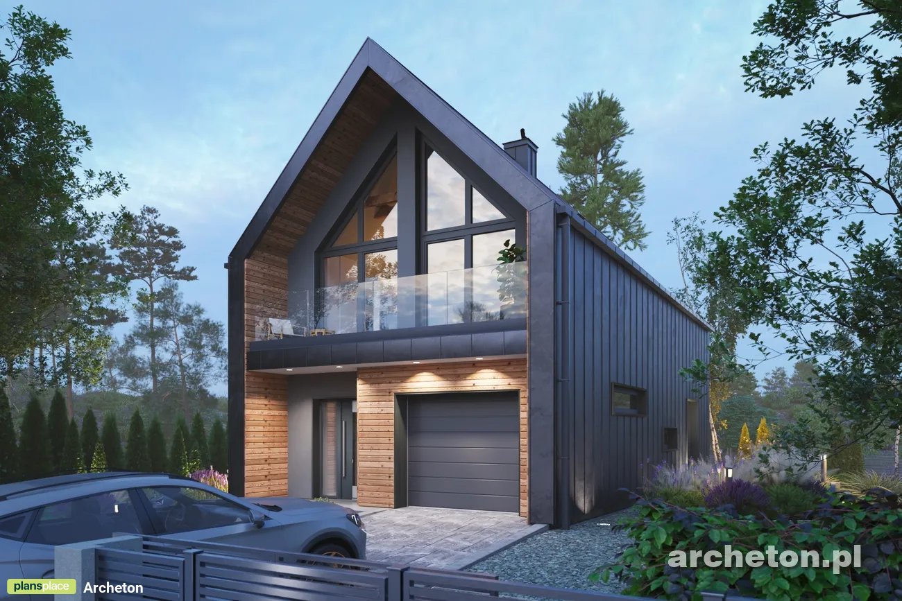 Vienstāva mājas projekts 128 m²: 4 Guļamistabas, 2 Vannasistabas, Atvērta virtuve, Garāža