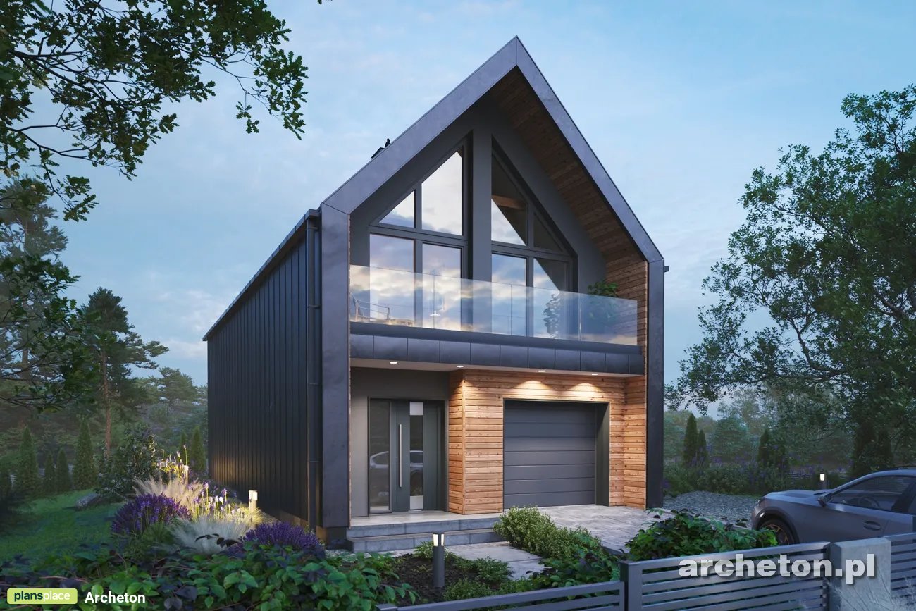 Vienstāva mājas projekts 128 m²: 4 Guļamistabas, 2 Vannasistabas, Atvērta virtuve, Garāža