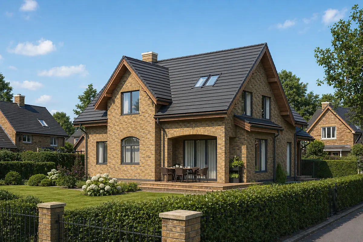 Mājas projekts ar mansardu 175 m²: 4 Guļamistabas, Darba istaba, 2 Vannasistabas, bez Garāžas